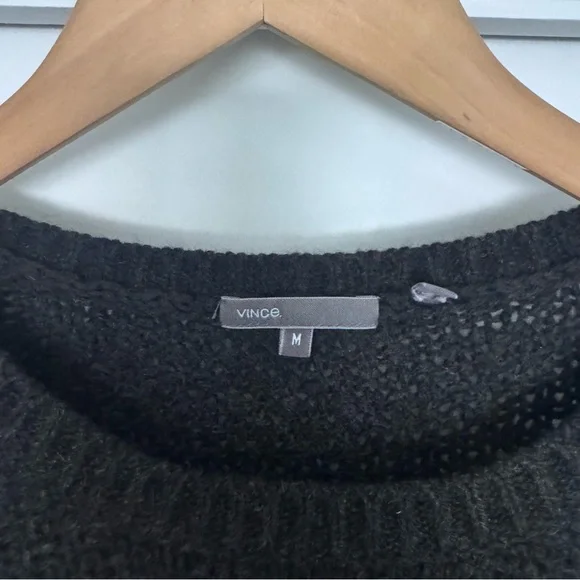 Vince Black Cable Knit Sweater - Picture 2 of 6
